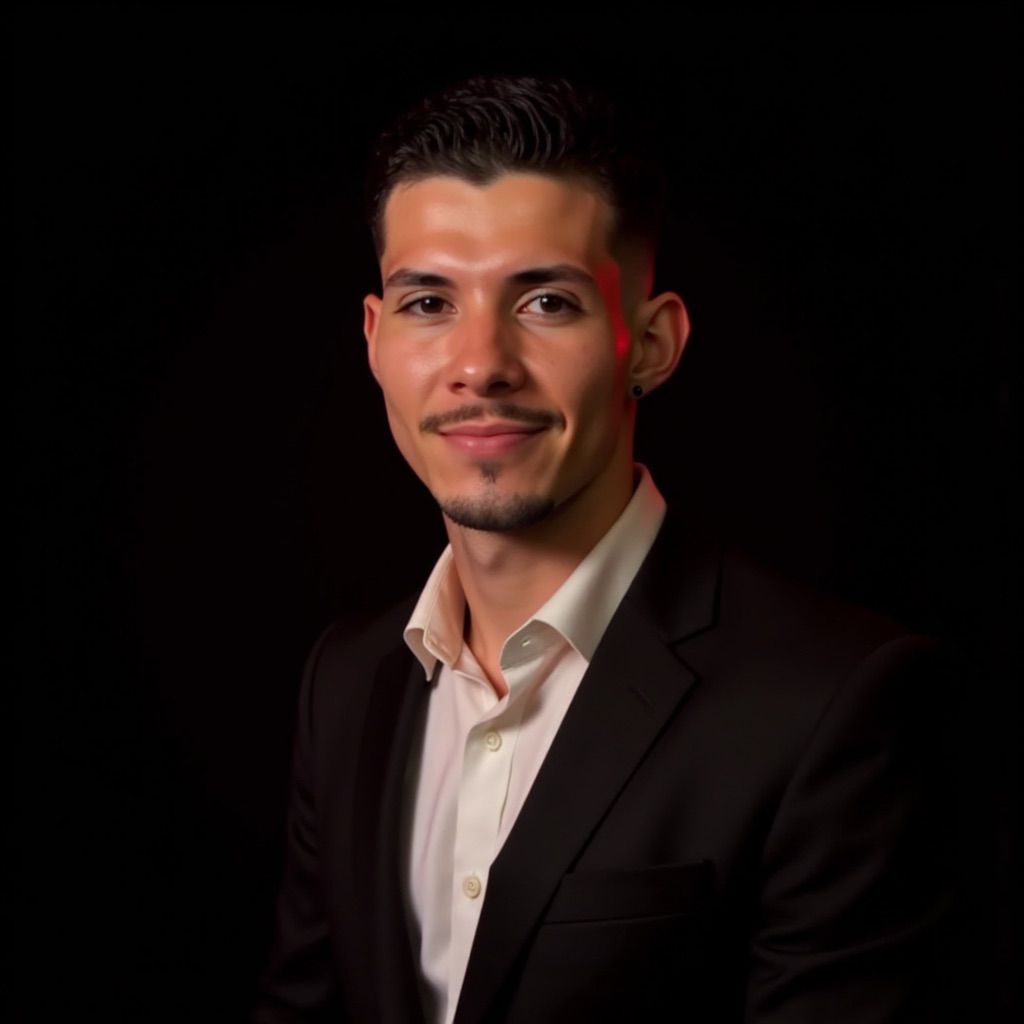 Foto profissional de Adriano Martins, fundador da Implacável Digital, em traje social, representando autoridade, estratégia e posicionamento digital.